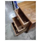 Mid-Century Oak Filing Cabinet