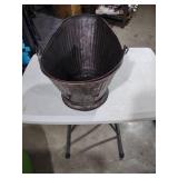 Metal Coal Scuttle Bucket with Handle