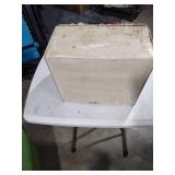 1940s Floral Decorated Wood Bread Box