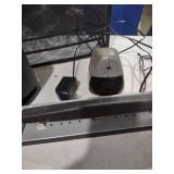 Black Mesh Desktop File Organizer with Mouse Stand