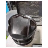 Black Mesh Desktop File Organizer with Mouse Stand