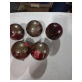 Red Plum Display Spheres