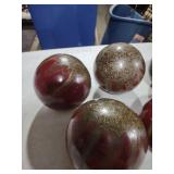 Red Plum Display Spheres