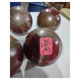 Red Plum Display Spheres
