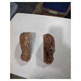 Natural Agate Geode Specimens bookends