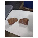 Natural Agate Geode Specimens bookends