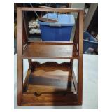 Wooden Library Step Ladder Shelf Unit