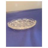 Cut Crystal Oval Serving Dish