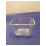 Pyrex Clear Glass Square Storage Container