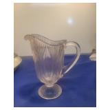 Clear Glass Pedestal Creamer