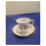 January Birth Month Elizabethan Tea Cup and Saucer