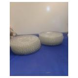 Depression Glass Bubble Pattern Dessert Plates Set of 18