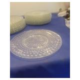 Depression Glass Bubble Pattern Dessert Plates Set of 18