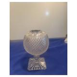 Crystal Diamond Pattern Rose Bowl on Stand