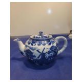 Delft Blue Windmill Teapot