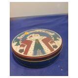 Christmas Santa Cookie Tin Container