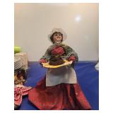 Colonial Style Kitchen Doll with Baking Display