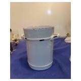 White Ceramic Utensil Holder with Side Handles