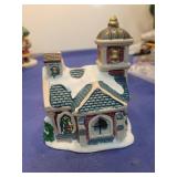 Christmas Village Church Miniature needs light