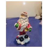 Holiday Santa with Bell Christmas Ornament