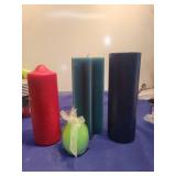 Decorative Pillar Candle Set