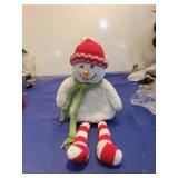 Plush Snowman with Knit Accessories