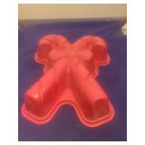 Red Silicone candy cane Mold