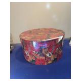 Decorative Christmas Poinsettia Storage Box