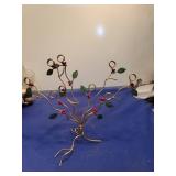 Decorative Metal Berry Branch Card Holder