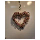 Heart Shaped Grapevine Wreath with Crystal Accents