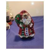 Sequined Santa Boot Christmas box