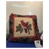 Cardinal Bird Tapestry Decorative Pillow