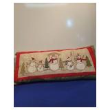 Decorative Snowman Winter pillow