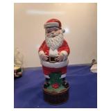 Hand-Painted Ceramic Santa decanter