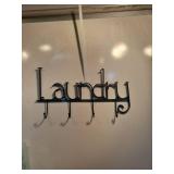 Decorative Wall Mounted Laundry Hook Rack
