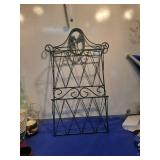 Decorative Metal Magazine Rack