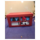 Winter Scene Snowman Display Box
