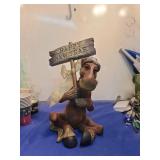 Holiday Horse Figurine with Santa Hat