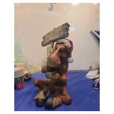 Holiday Horse Figurine with Santa Hat