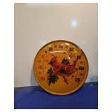 Round Cardinal Design Wall Thermometer