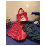 Christmas Stockings and Snowman Gift Bag Set