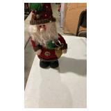 Christmas Decorative Set - Santa Figure and Nativity Book Display