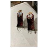 Decorative Metal Santa Sleigh