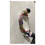 Holiday Snowmen Gift Bearers Ceramic candy dish or cracker holder