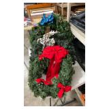 3) Decorated Holiday Pine Wreaths
