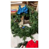 3) Decorated Holiday Pine Wreaths