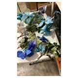 Blue and Silver Holiday Poinsettia mix
