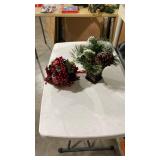 Holiday Pine Cone and Berry Decorative Arrangement