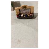 1998 Christmas Decorative Photo Frame & Home Towne Express Books Set