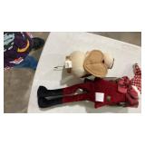 Decorative Holiday Snowman and Santa Shelf Sitters